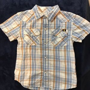 Lucky Brand Short Sleeve Button Down Boy Shirt